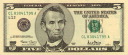5 US dollar note